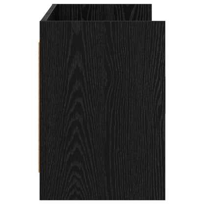 TV-Schränk 130 x 33 x 47 cm Schwarze Eiche Holzwerkstoff