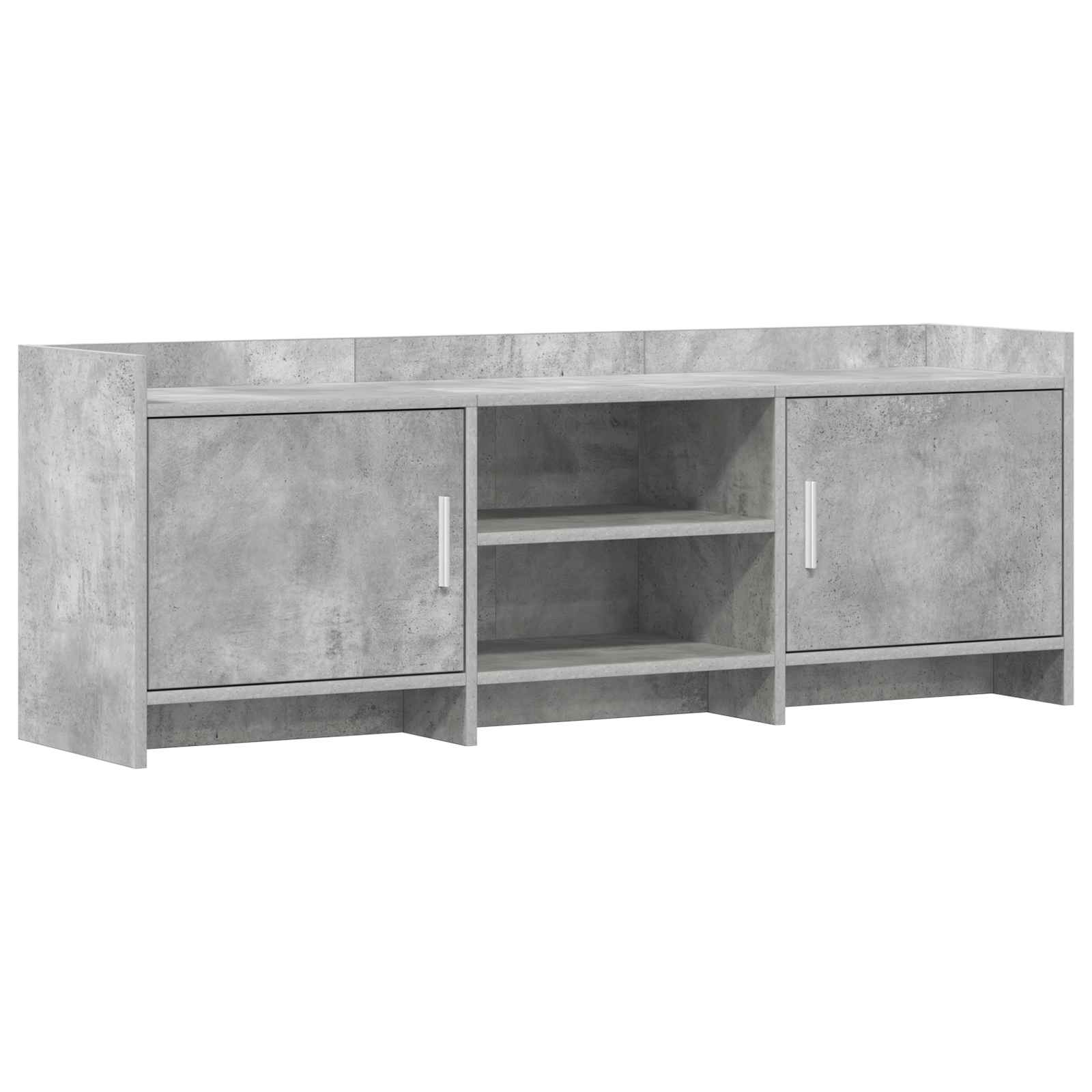 TV-Schränk 130 x 33 x 47 cm Betongrau Holzwerkstoff