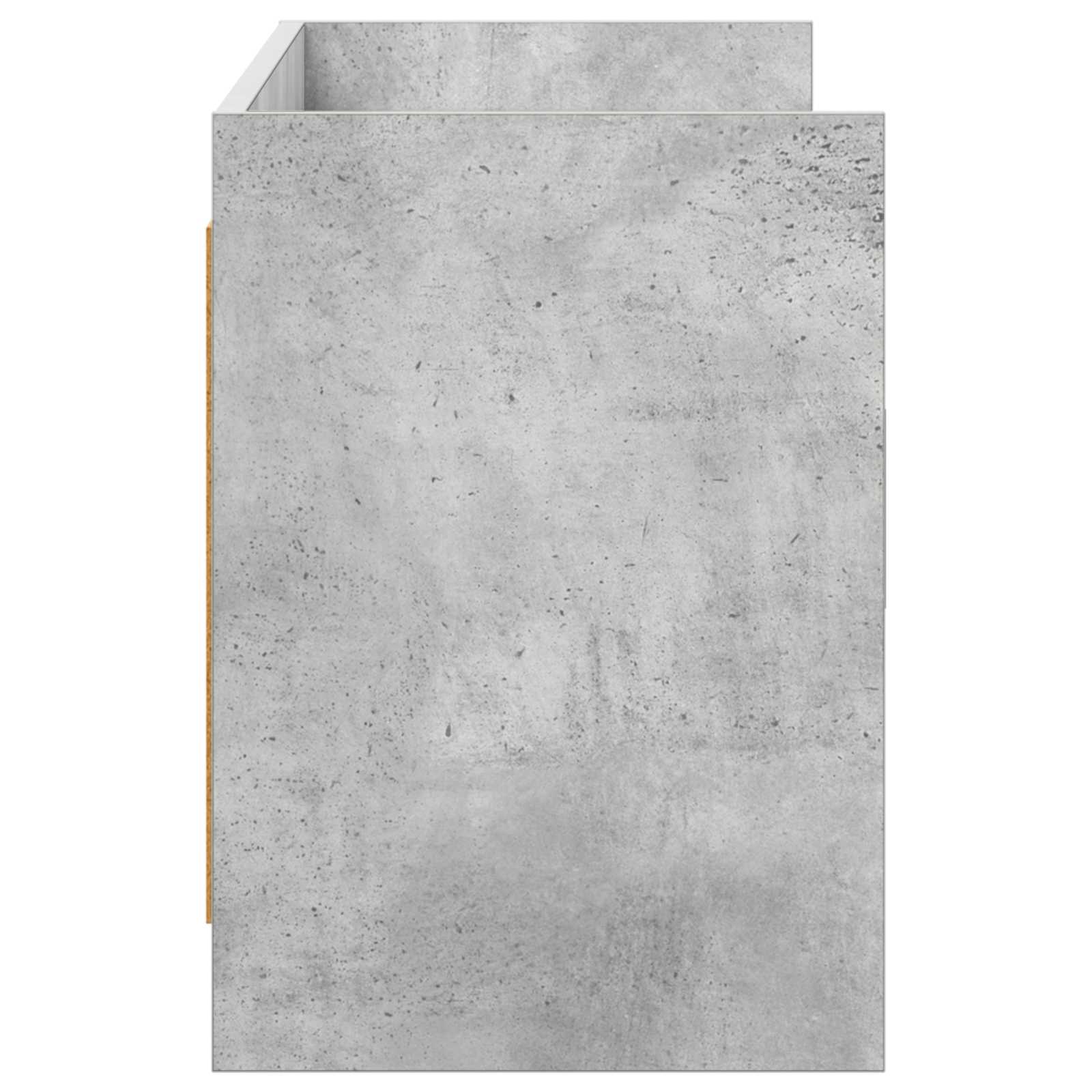 TV-Schränk 130 x 33 x 47 cm Betongrau Holzwerkstoff