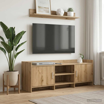 TV-Schränk 130 x 33 x 47 cm Artisan-Eiche Holzwerkstoff