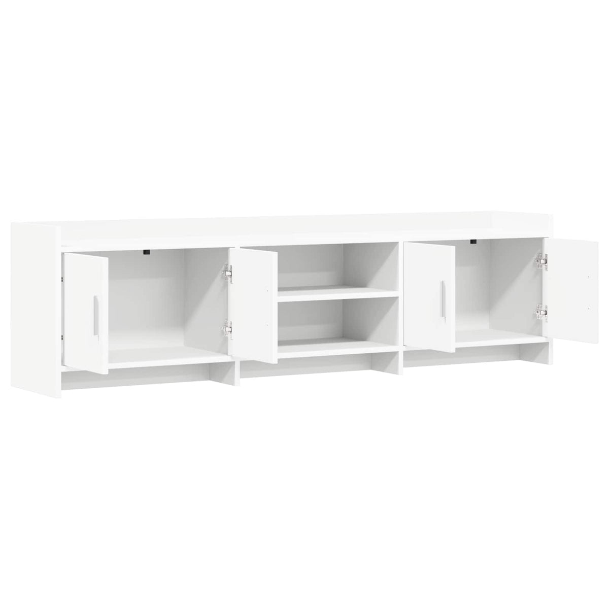 TV-Schränk 168 x 33 x 47 cm Weiß Holzwerkstoff