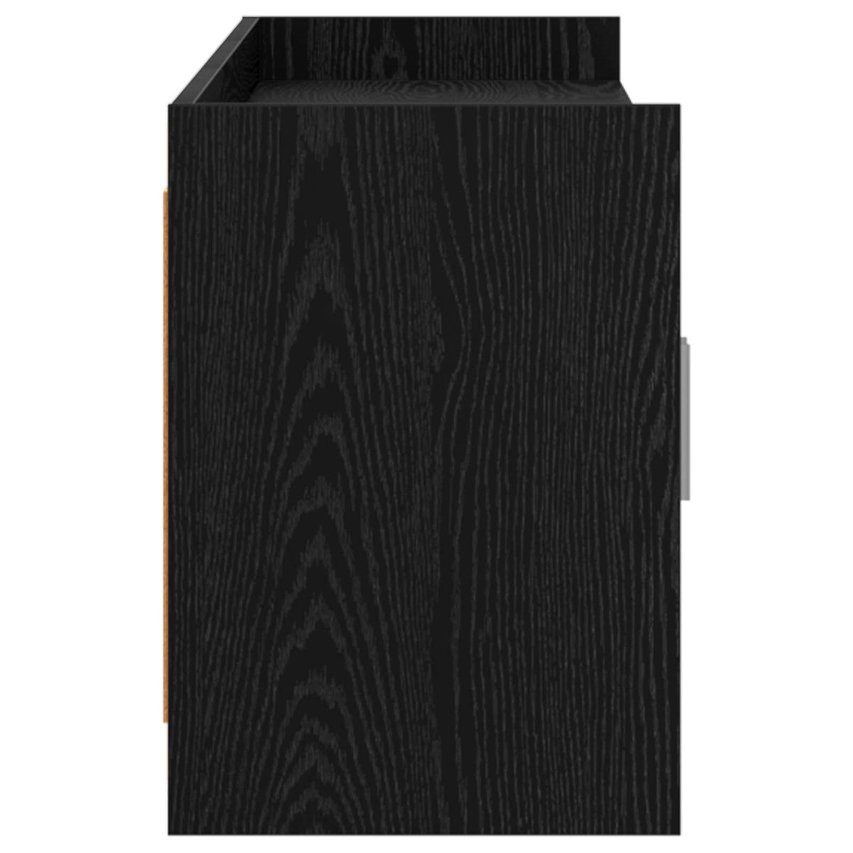 TV-Schränk 168 x 33 x 47 cm Schwarze Eiche Holzwerkstoff