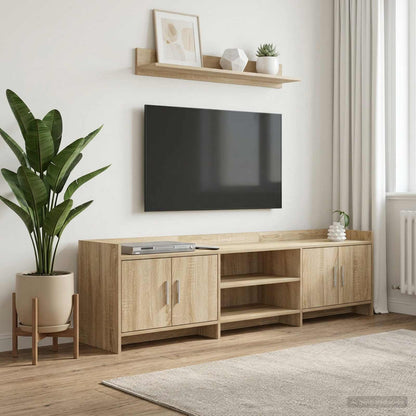 TV-Schränk 168 x 33 x 47 cm Sonoma-Eiche Holzwerkstoff