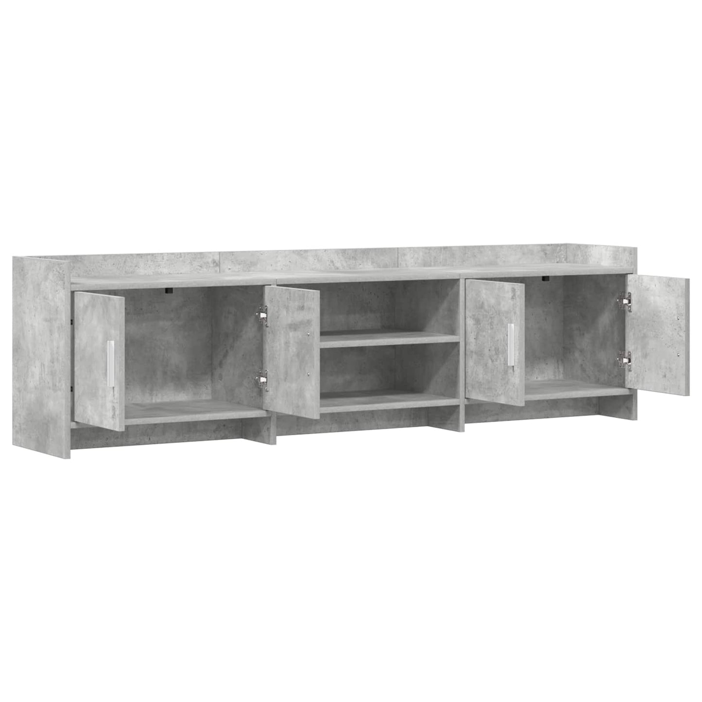 TV-Schränk 168 x 33 x 47 cm Betongrau Holzwerkstoff