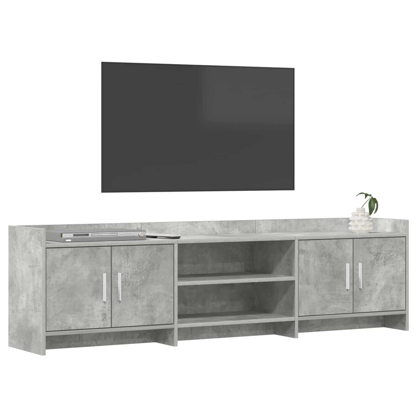 TV-Schränk 168 x 33 x 47 cm Betongrau Holzwerkstoff