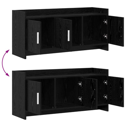 TV-Schränk 102 x 33 x 47 cm Schwarze Eiche Holzwerkstoff