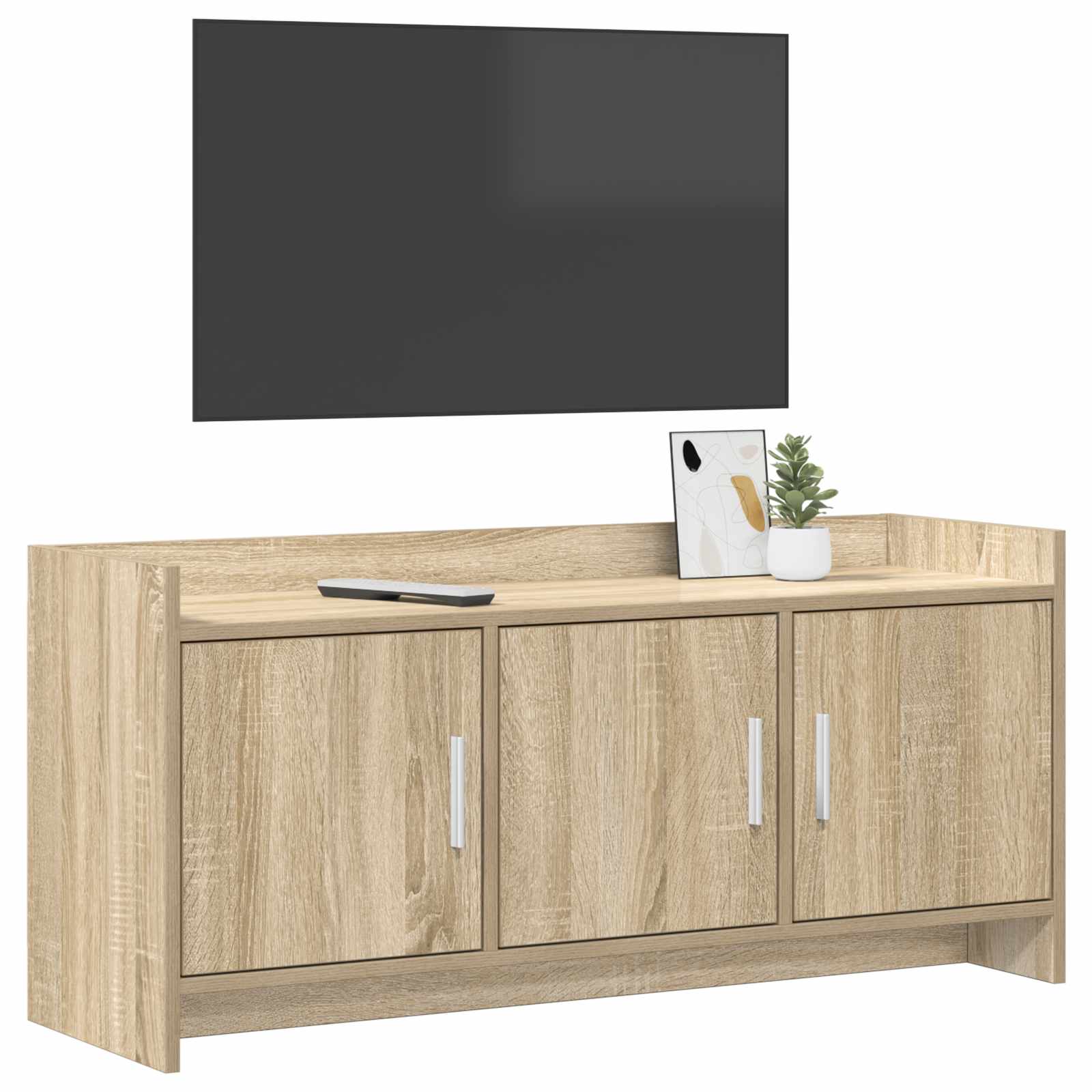 TV-Schränk 102 x 33 x 47 cm Sonoma-Eiche Holzwerkstoff