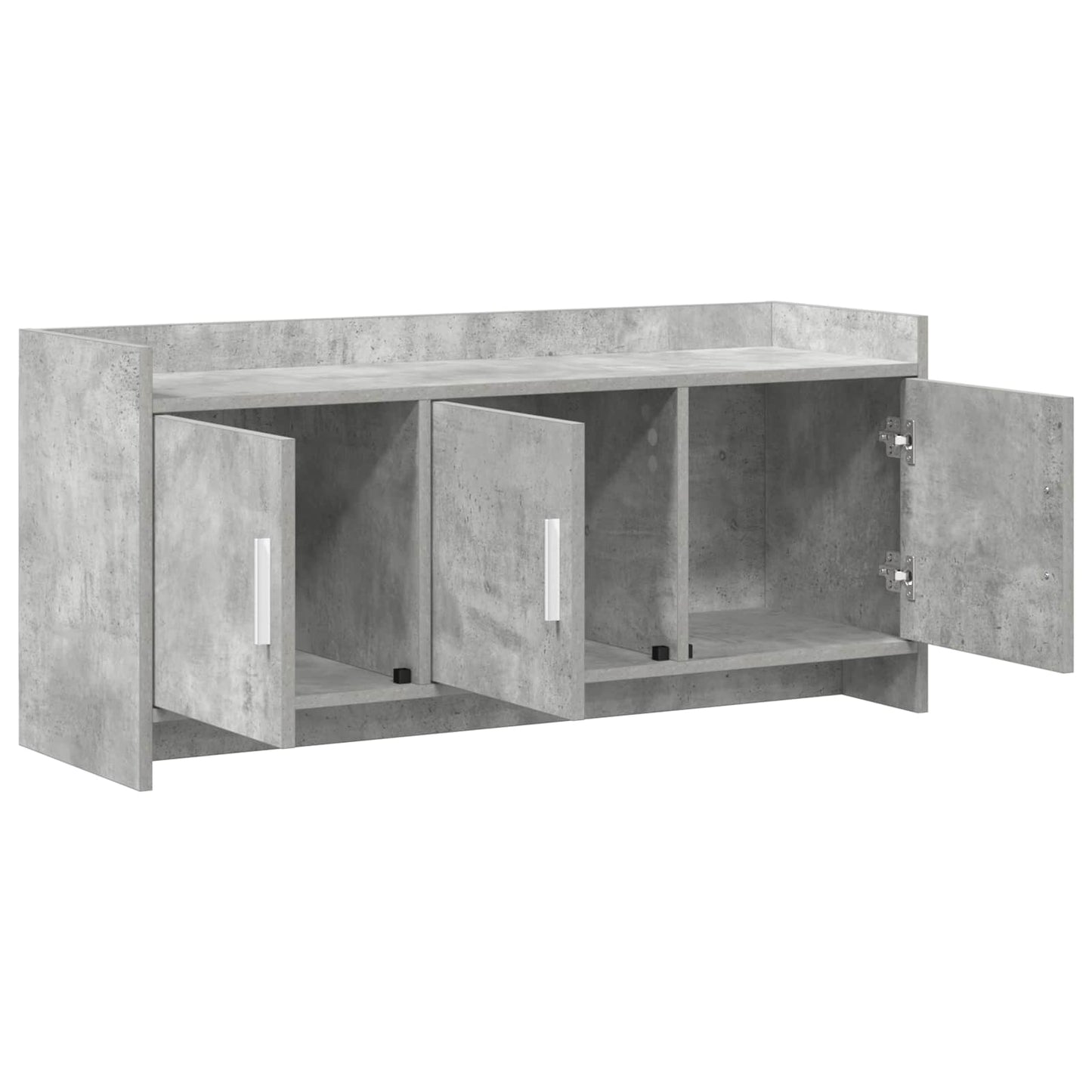TV-Schränk 102 x 33 x 47 cm Betongrau Holzwerkstoff