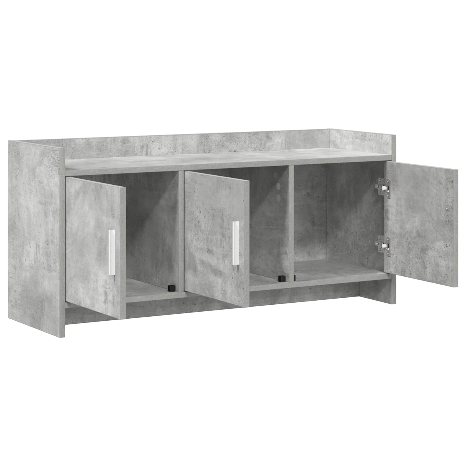 TV-Schränk 102 x 33 x 47 cm Betongrau Holzwerkstoff