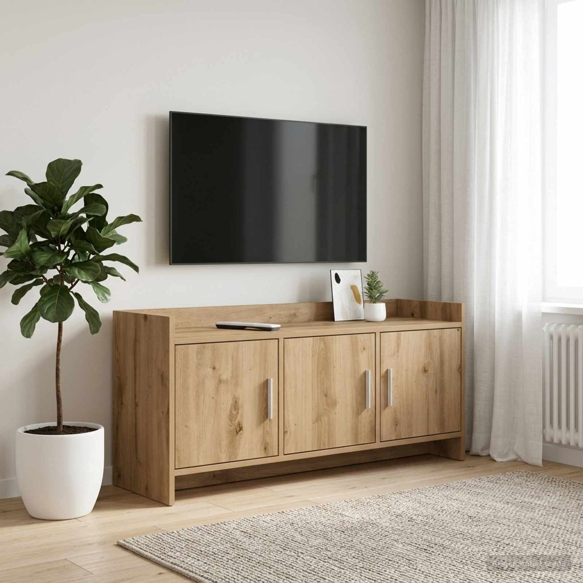 TV-Schränk 102 x 33 x 47 cm Artisan-Eiche Holzwerkstoff