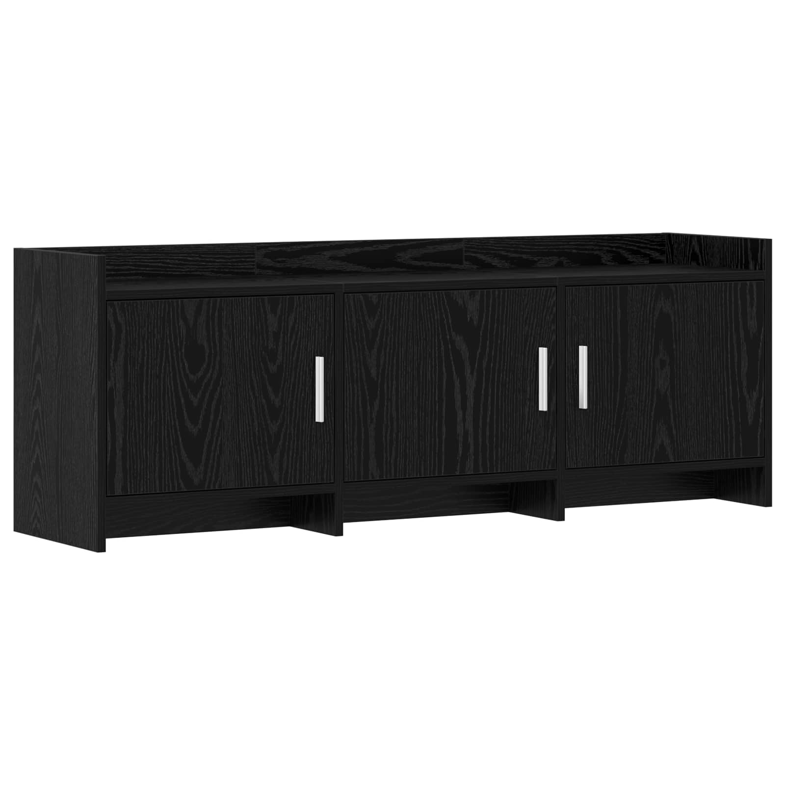 TV-Schränk 130 x 33 x 47 cm Schwarze Eiche Holzwerkstoff