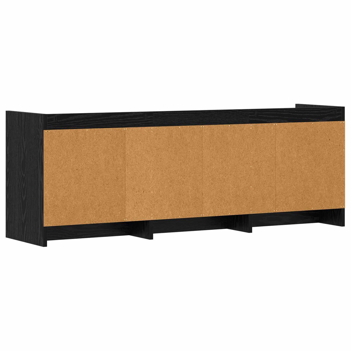 TV-Schränk 130 x 33 x 47 cm Schwarze Eiche Holzwerkstoff