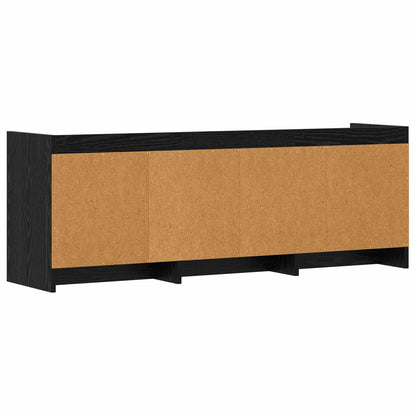 TV-Schränk 130 x 33 x 47 cm Schwarze Eiche Holzwerkstoff