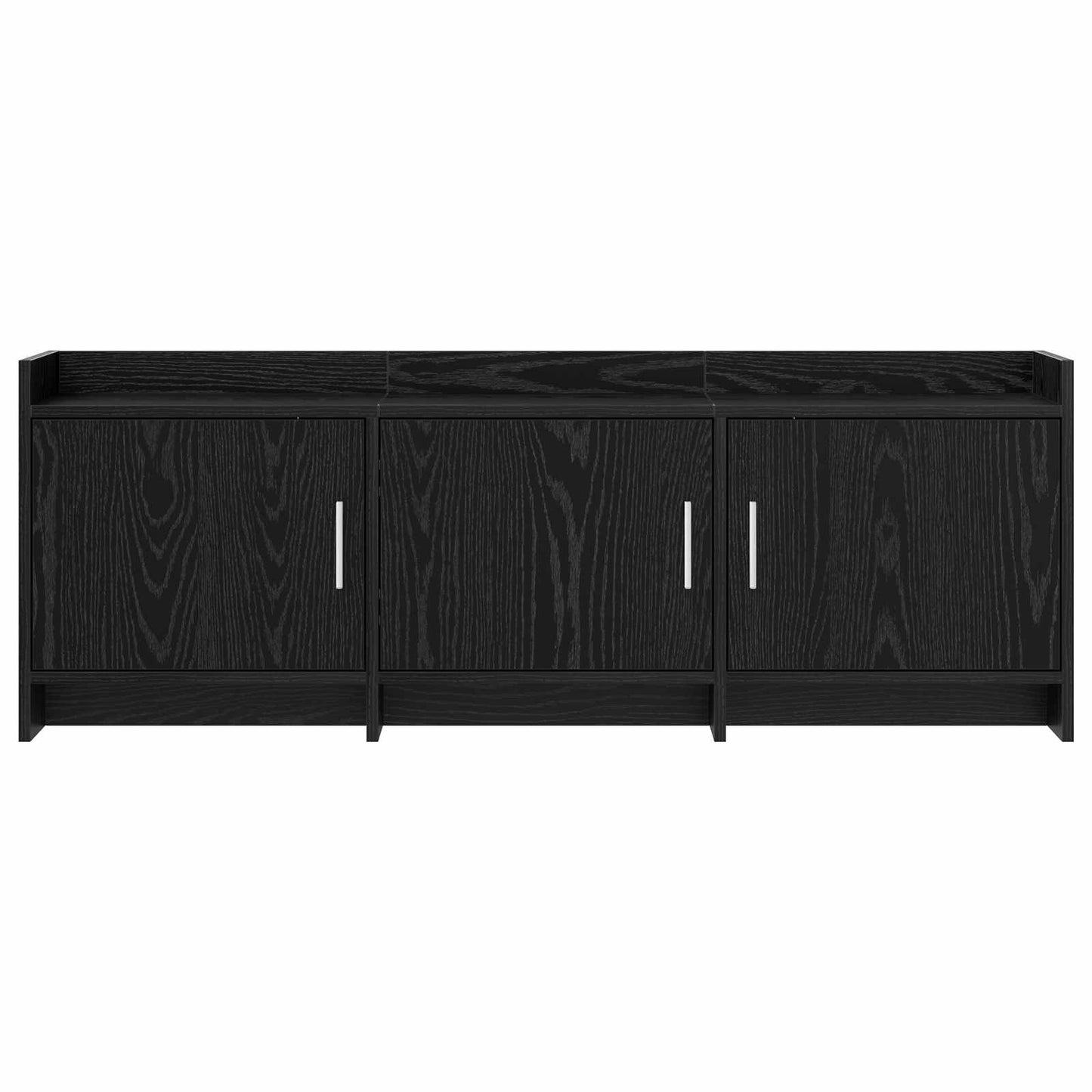 TV-Schränk 130 x 33 x 47 cm Schwarze Eiche Holzwerkstoff
