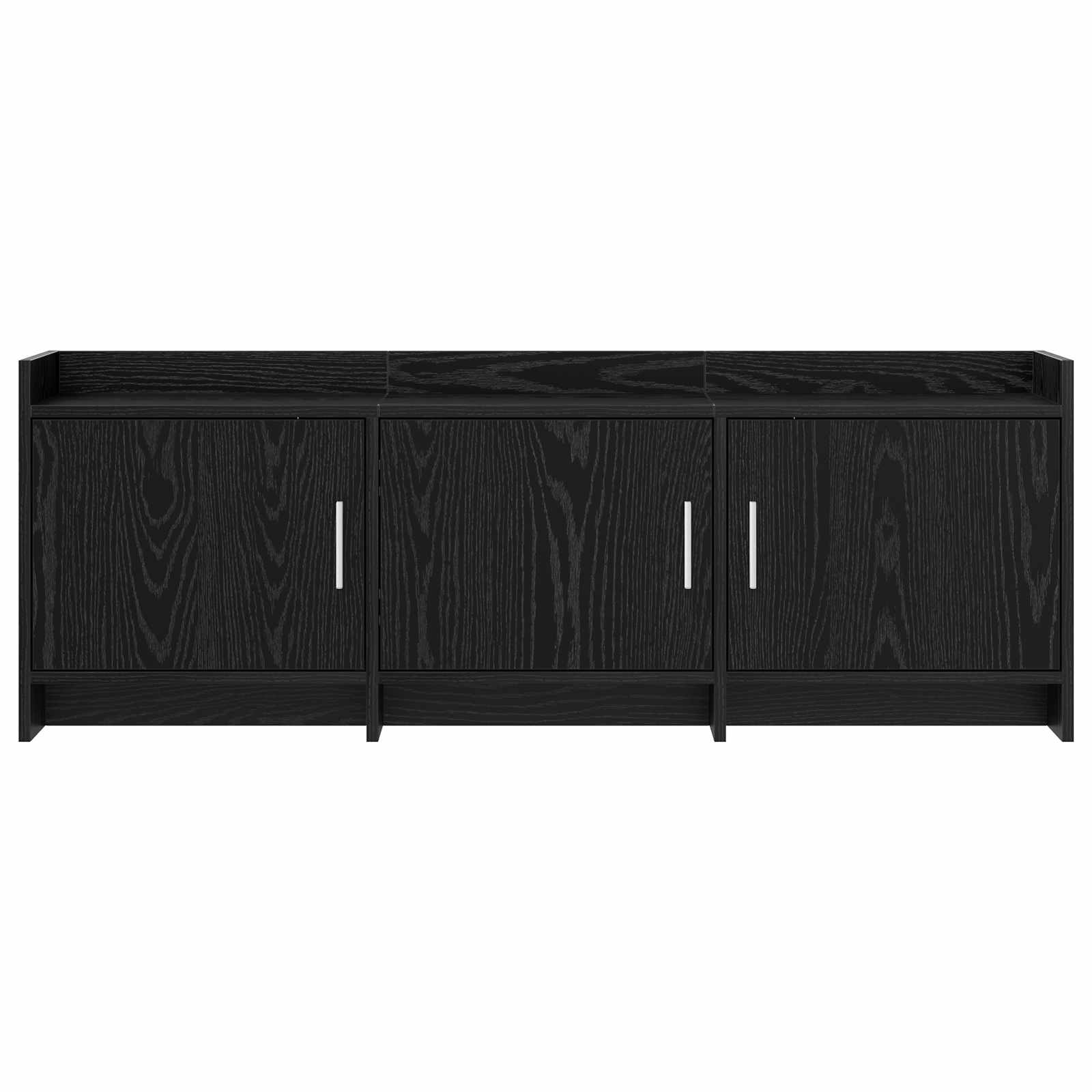 TV-Schränk 130 x 33 x 47 cm Schwarze Eiche Holzwerkstoff