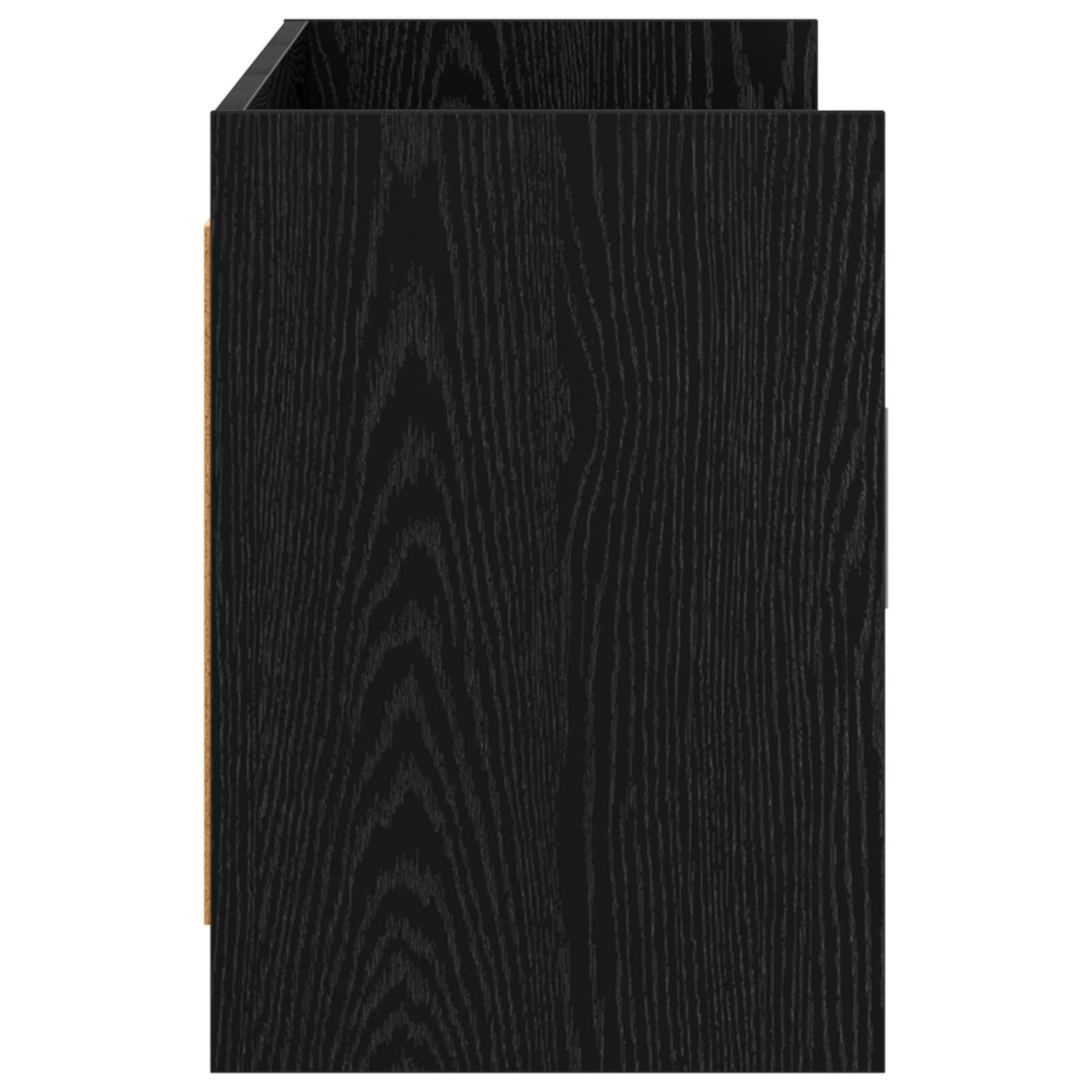 TV-Schränk 130 x 33 x 47 cm Schwarze Eiche Holzwerkstoff