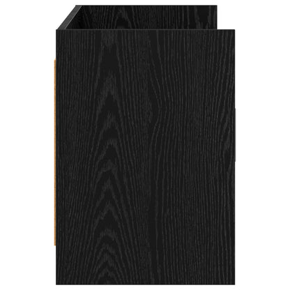 TV-Schränk 130 x 33 x 47 cm Schwarze Eiche Holzwerkstoff