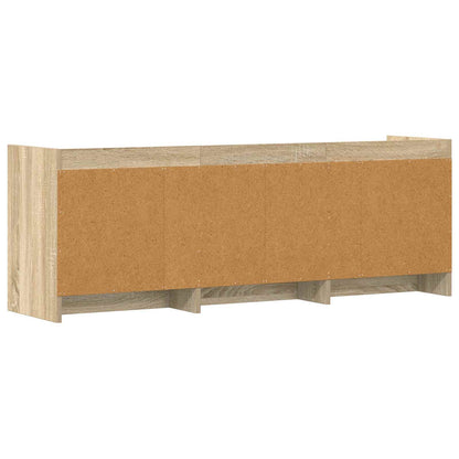 TV-Schränk 130 x 33 x 47 cm Sonoma-Eiche Holzwerkstoff