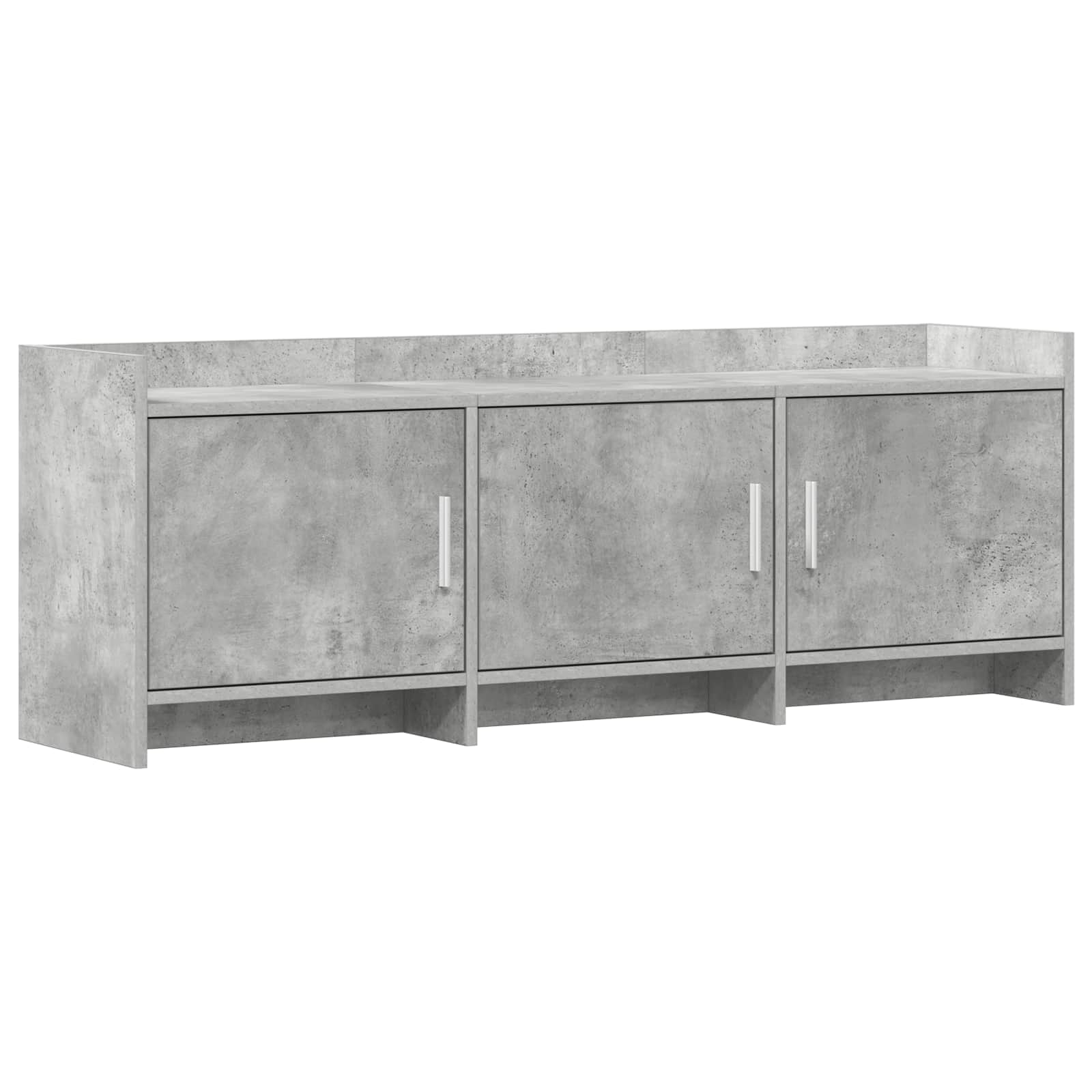 TV-Schränk 130 x 33 x 47 cm Betongrau Holzwerkstoff