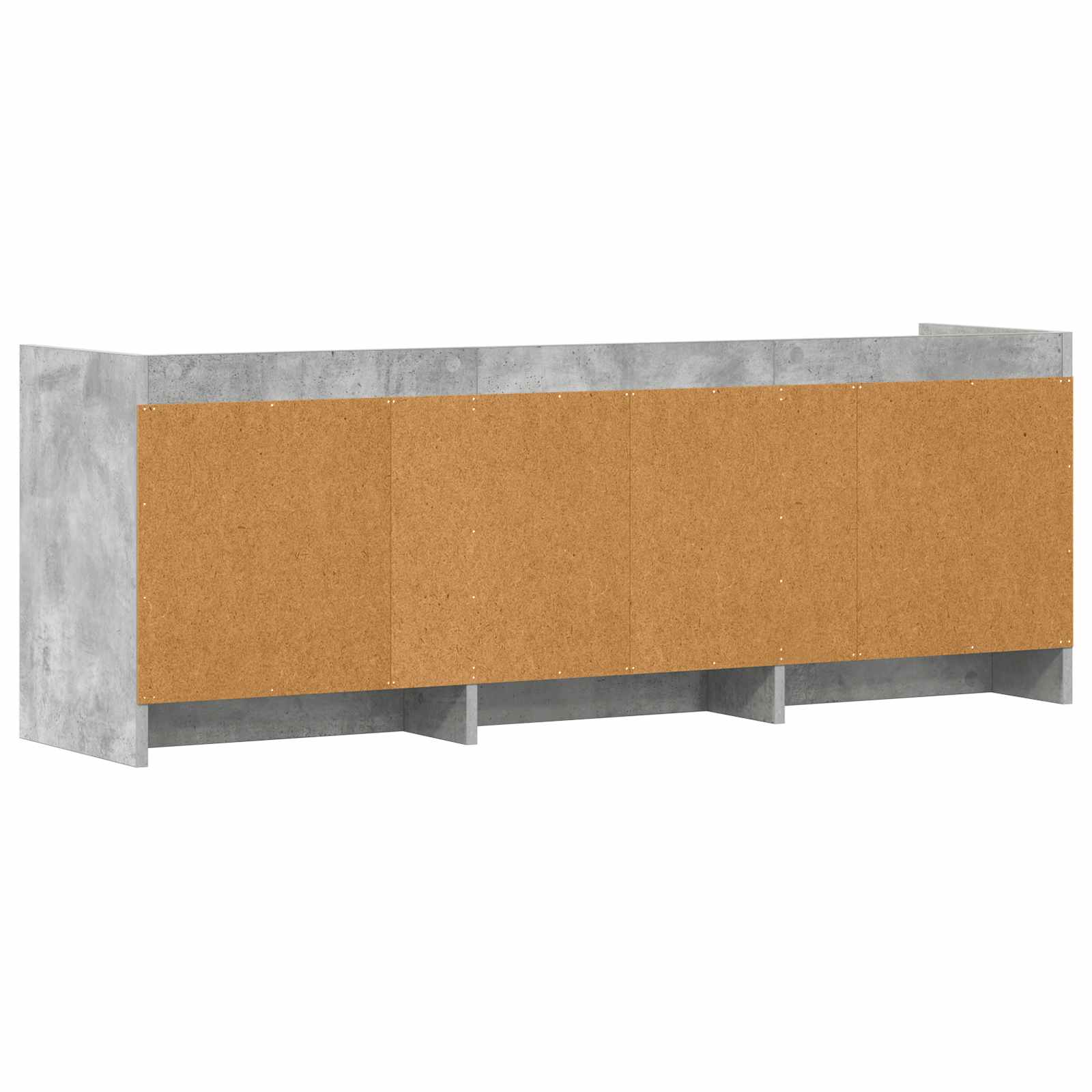 TV-Schränk 130 x 33 x 47 cm Betongrau Holzwerkstoff
