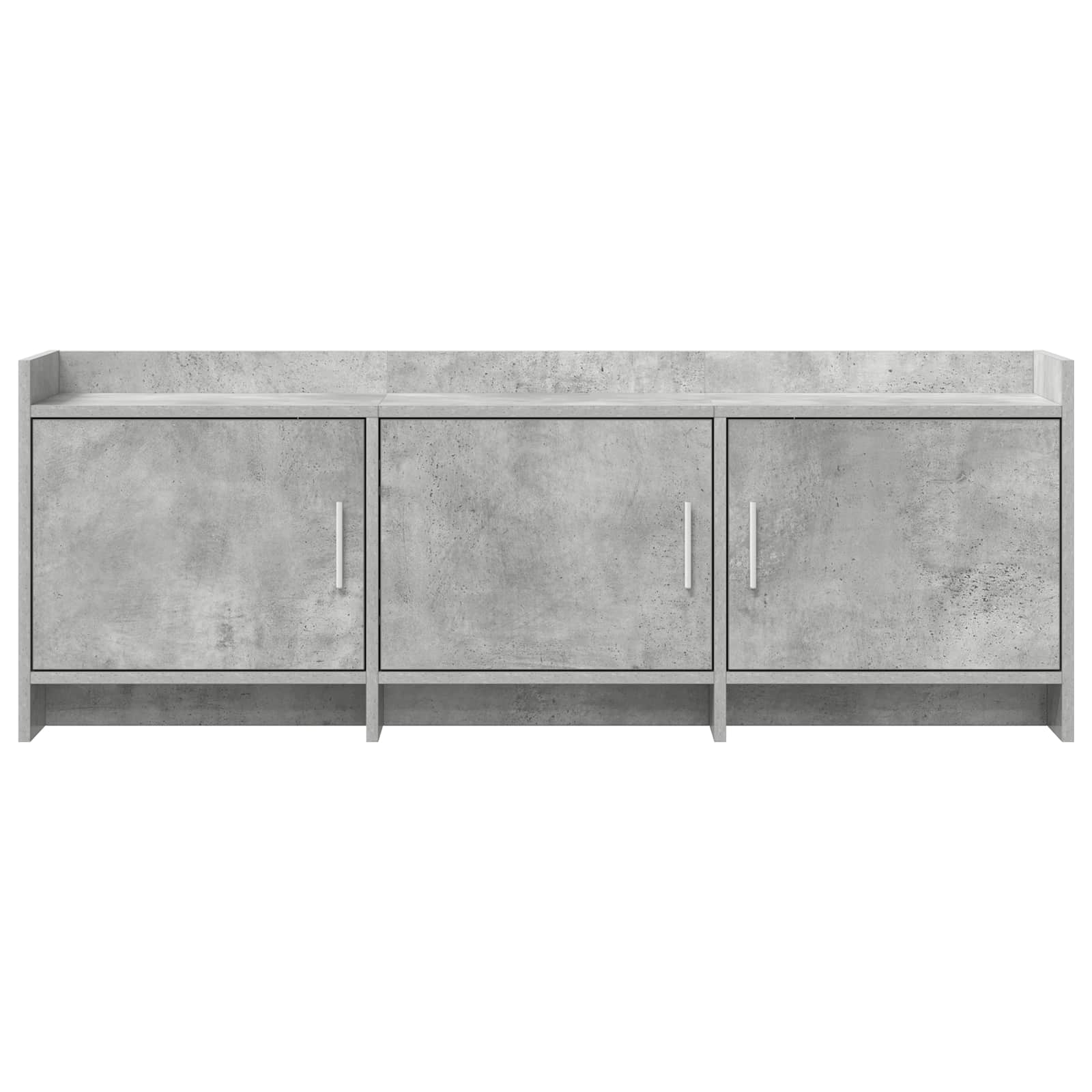 TV-Schränk 130 x 33 x 47 cm Betongrau Holzwerkstoff