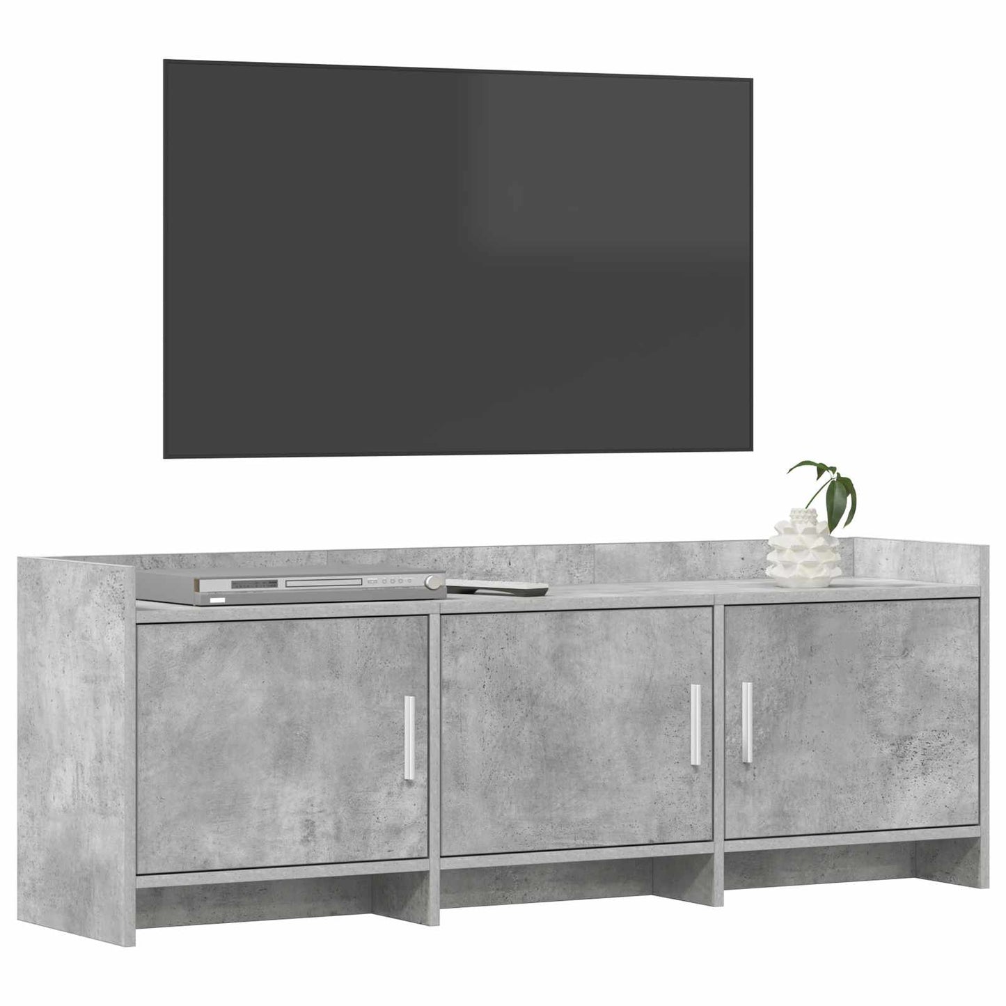 TV-Schränk 130 x 33 x 47 cm Betongrau Holzwerkstoff