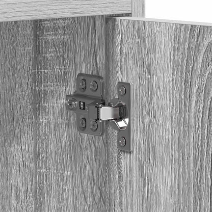 TV-Schränk 130 x 33 x 47 cm Grau Sonoma Holzwerkstoff