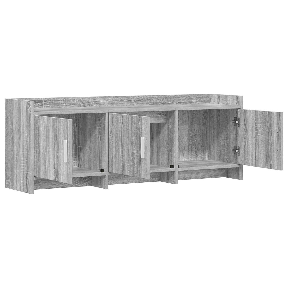 TV-Schränk 130 x 33 x 47 cm Grau Sonoma Holzwerkstoff