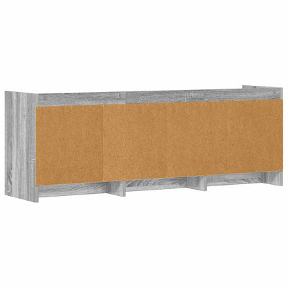 TV-Schränk 130 x 33 x 47 cm Grau Sonoma Holzwerkstoff