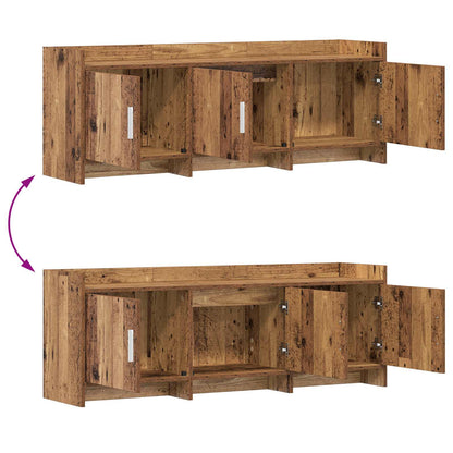TV-Schränk 130 x 33 x 47 cm Altholz Holzwerkstoff