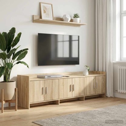 TV-Schränk 168 x 33 x 47 cm Sonoma-Eiche Holzwerkstoff