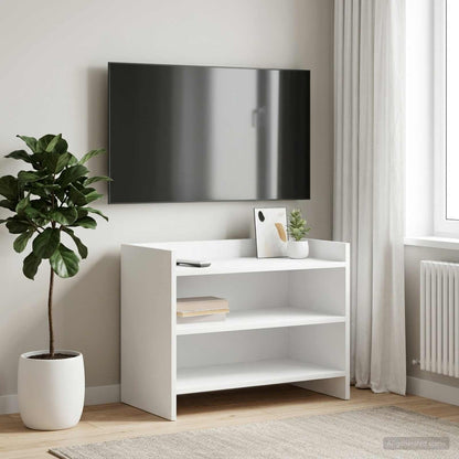 TV-Schränk 60 x 33 x 47 cm Weiß Holzwerkstoff
