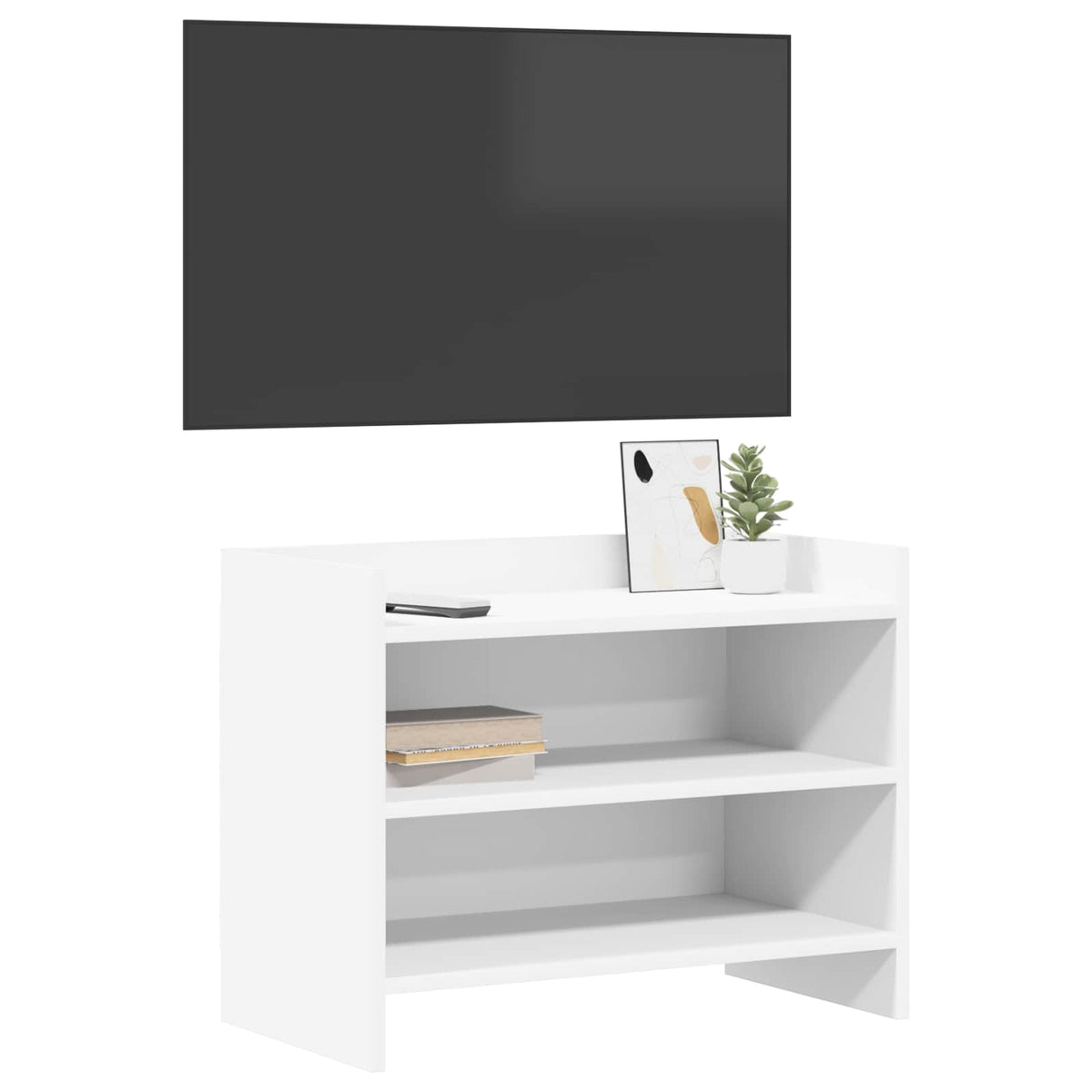 TV-Schränk 60 x 33 x 47 cm Weiß Holzwerkstoff