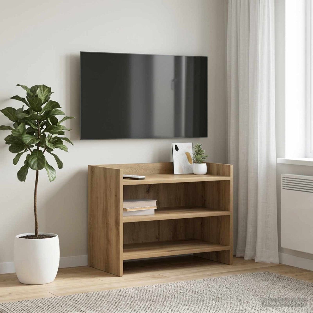 TV-Schränk 60 x 33 x 47 cm Artisan-Eiche Holzwerkstoff