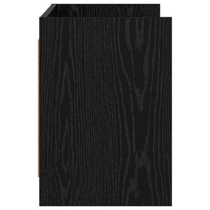 TV-Schränk 100 x 33 x 47 cm Schwarze Eiche Holzwerkstoff