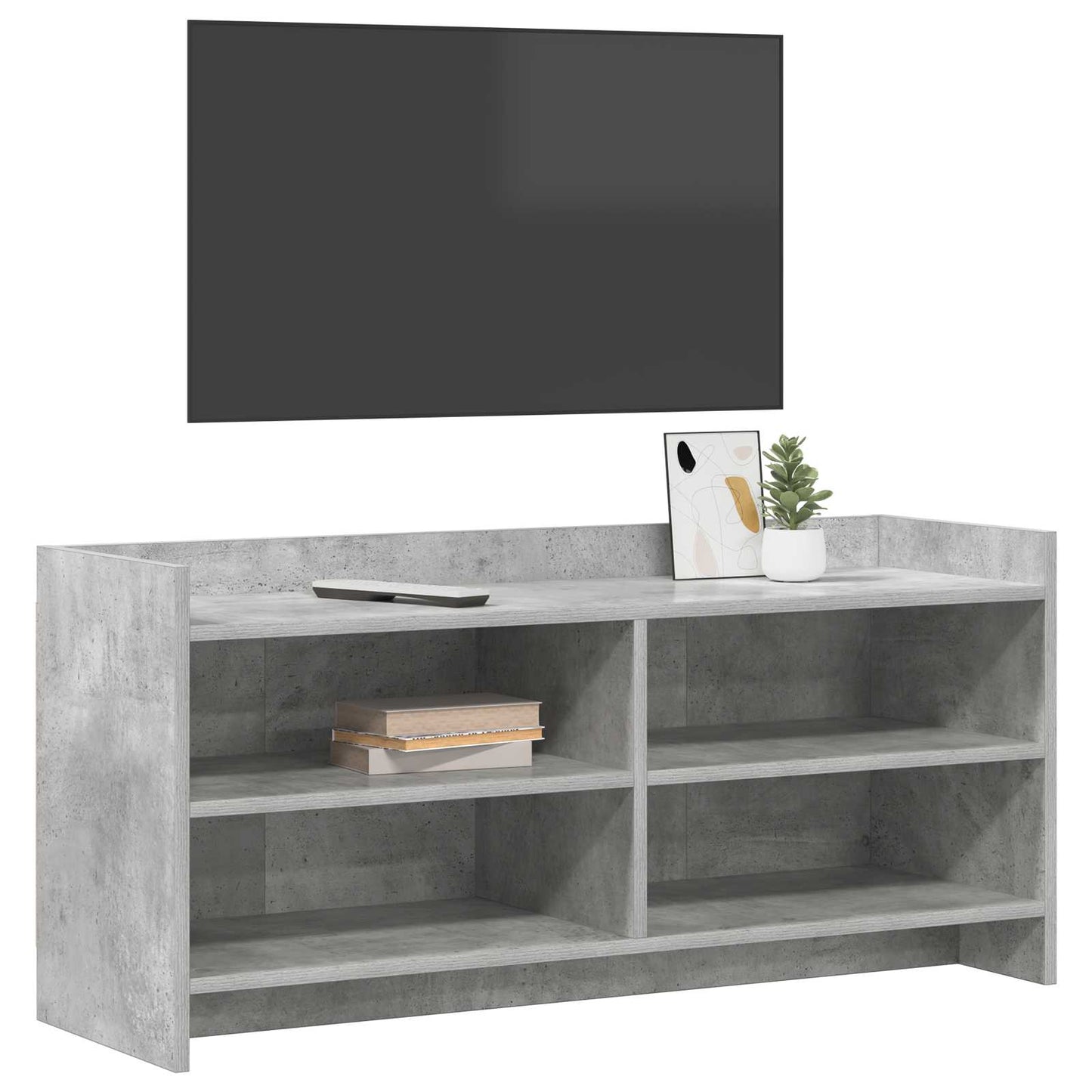 TV-Schränk 100 x 33 x 47 cm Betongrau Holzwerkstoff