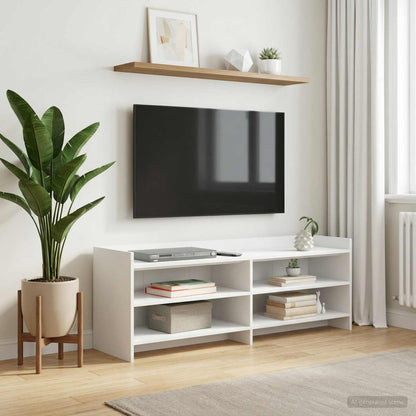 TV-Schränk 130 x 33 x 47 cm Weiß
