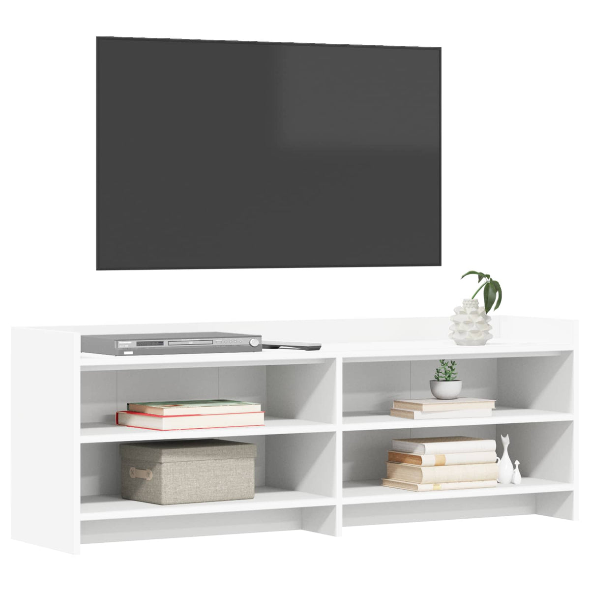 TV-Schränk 130 x 33 x 47 cm Weiß