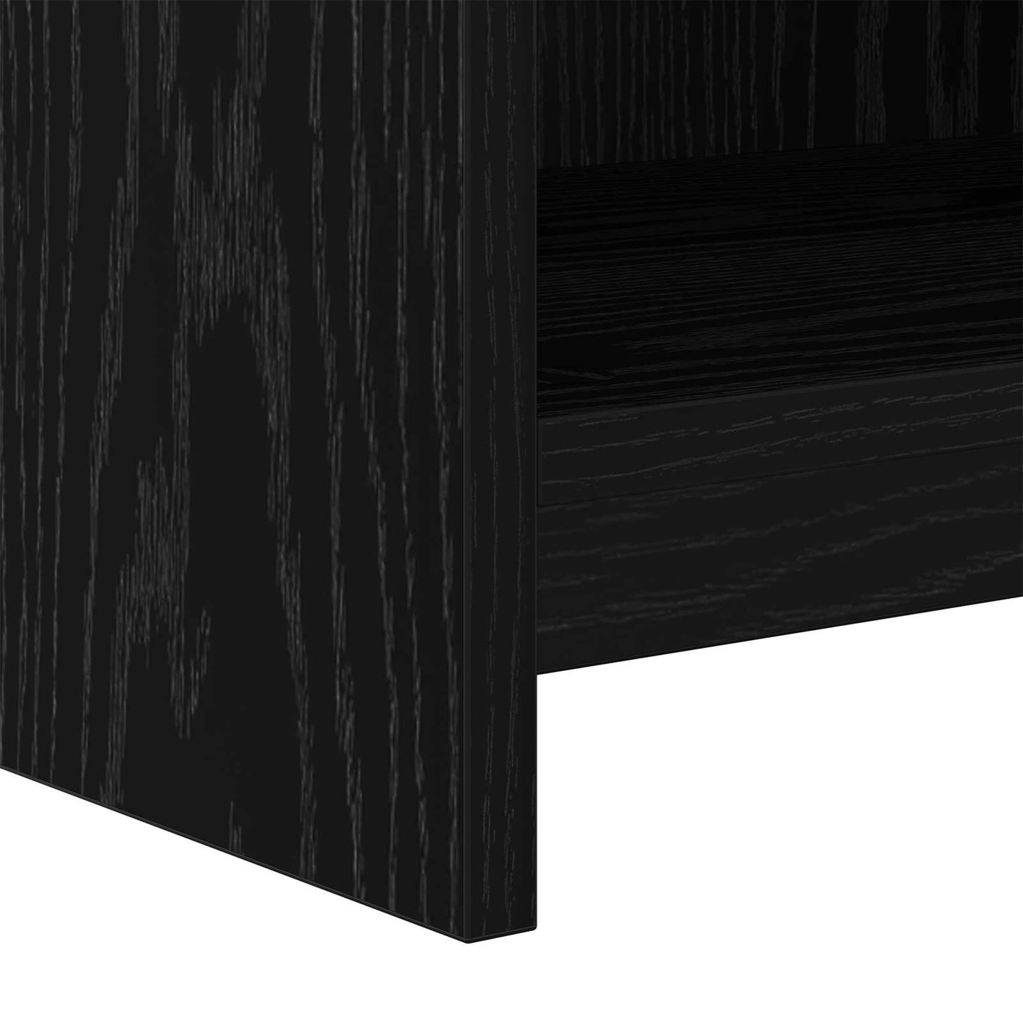 TV-Schränk 135 x 33 x 47 cm Schwarze Eiche Holzwerkstoff