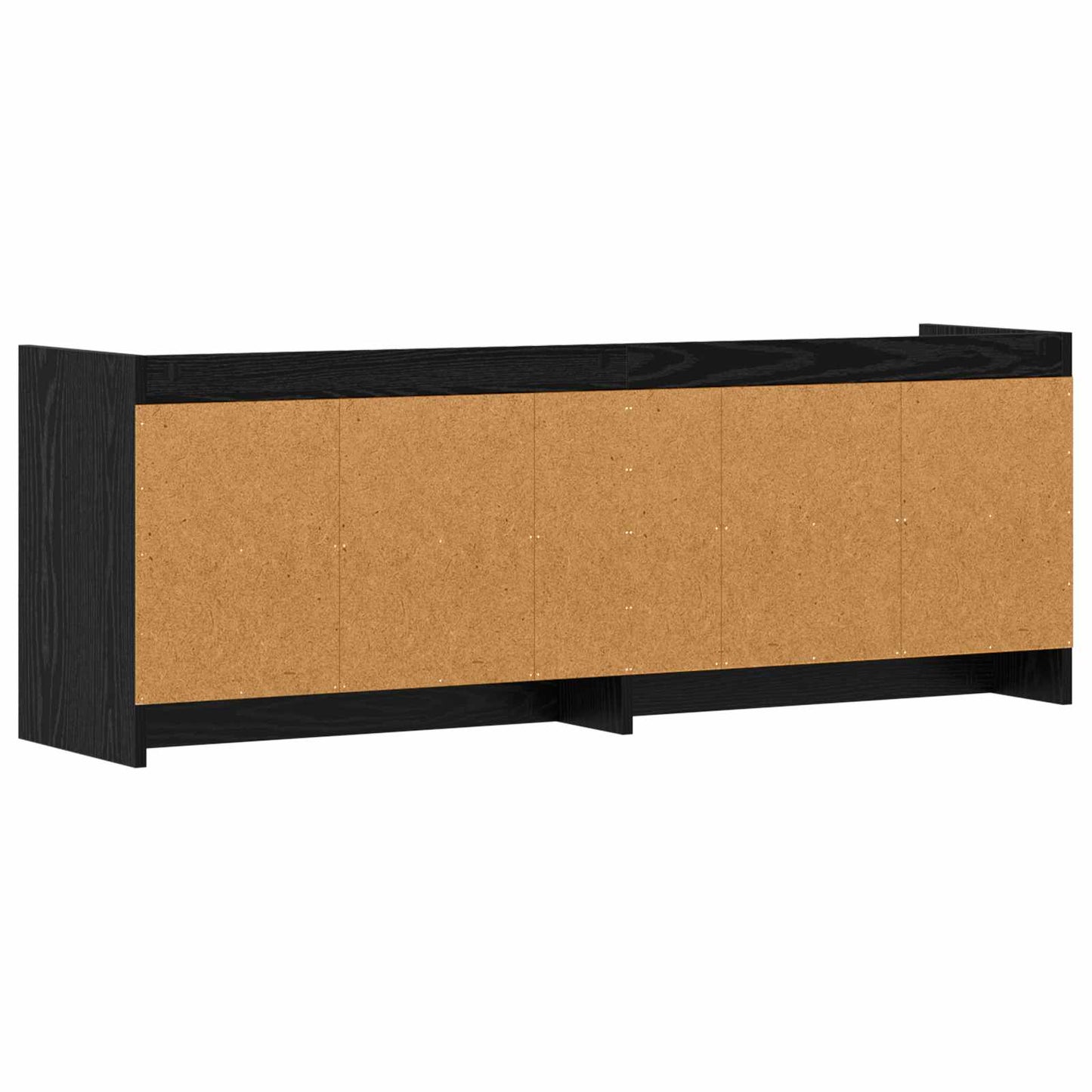 TV-Schränk 135 x 33 x 47 cm Schwarze Eiche Holzwerkstoff
