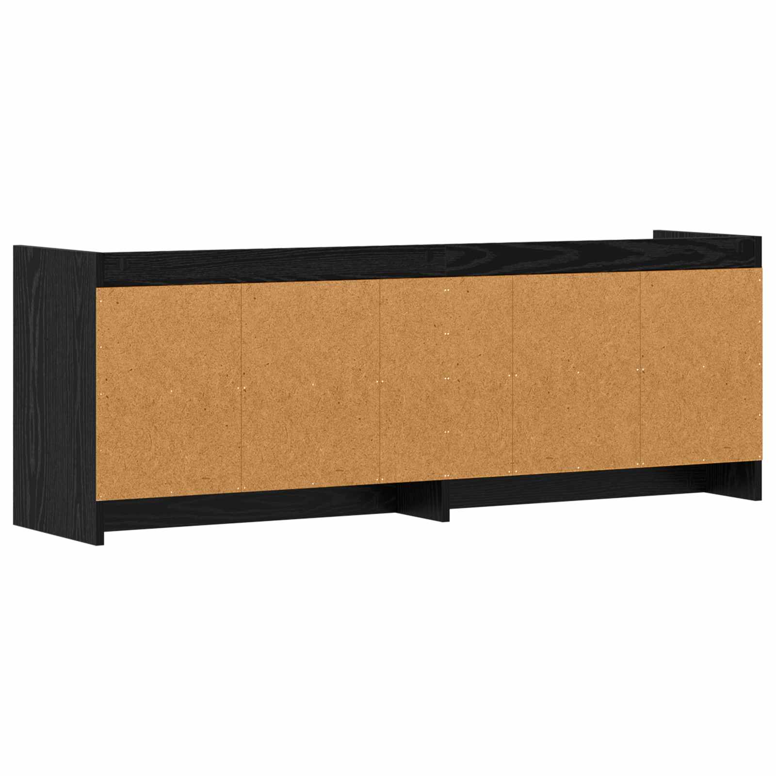 TV-Schränk 135 x 33 x 47 cm Schwarze Eiche Holzwerkstoff