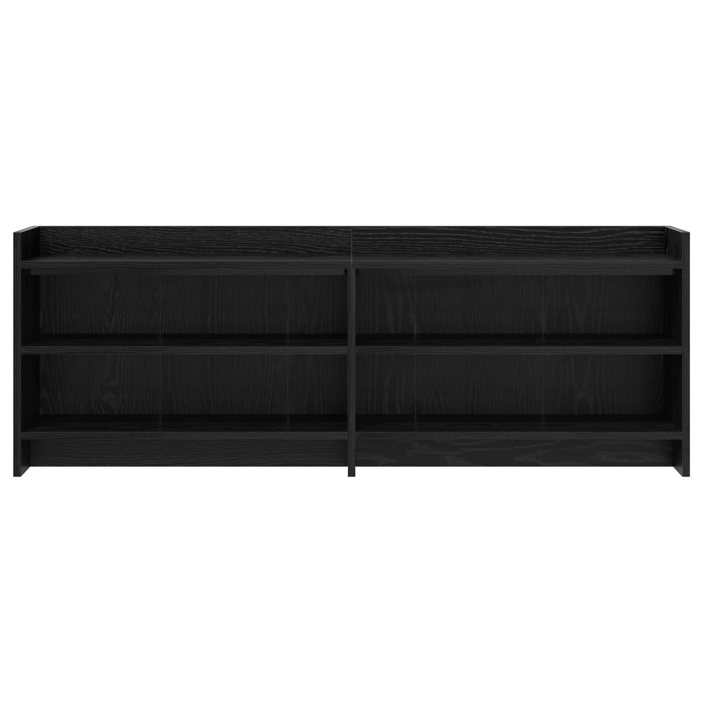 TV-Schränk 135 x 33 x 47 cm Schwarze Eiche Holzwerkstoff