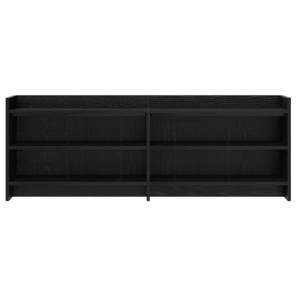 TV-Schränk 130 x 33 x 47 cm Schwarze Eiche