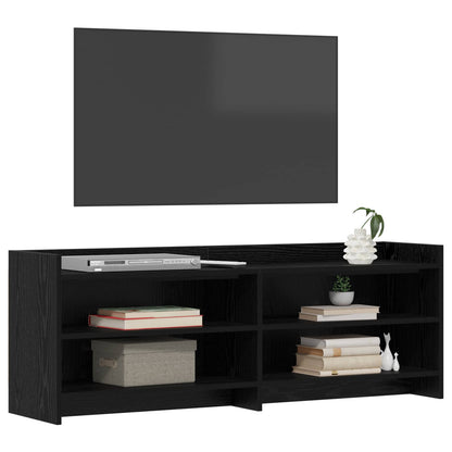 TV-Schränk 130 x 33 x 47 cm Schwarze Eiche