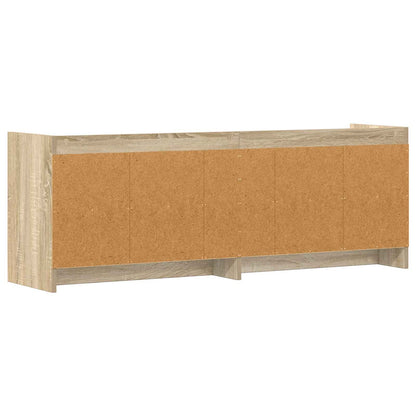 TV-Schränk 130 x 33 x 47 cm Sonoma-Eiche