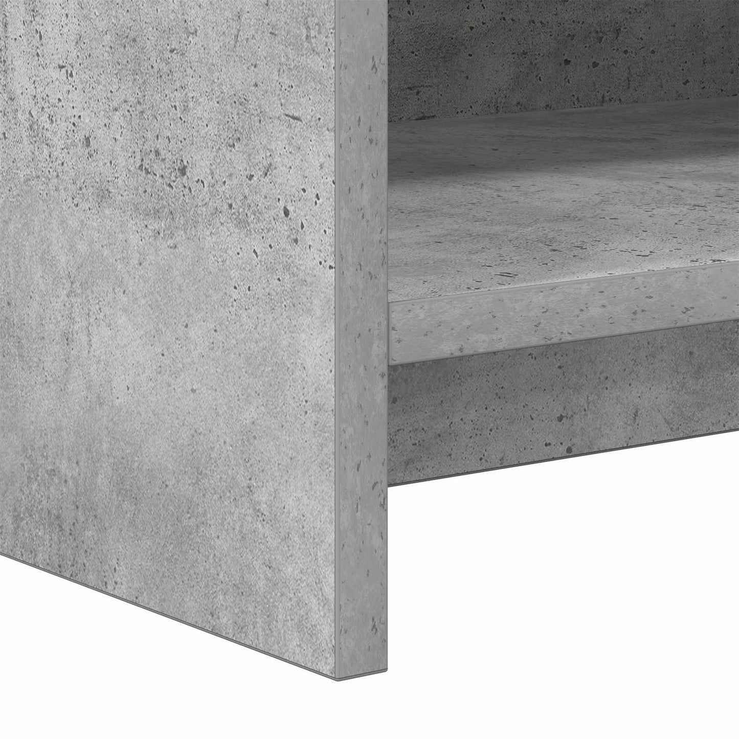 TV-Schränk 135 x 33 x 47 cm Betongrau Holzwerkstoff