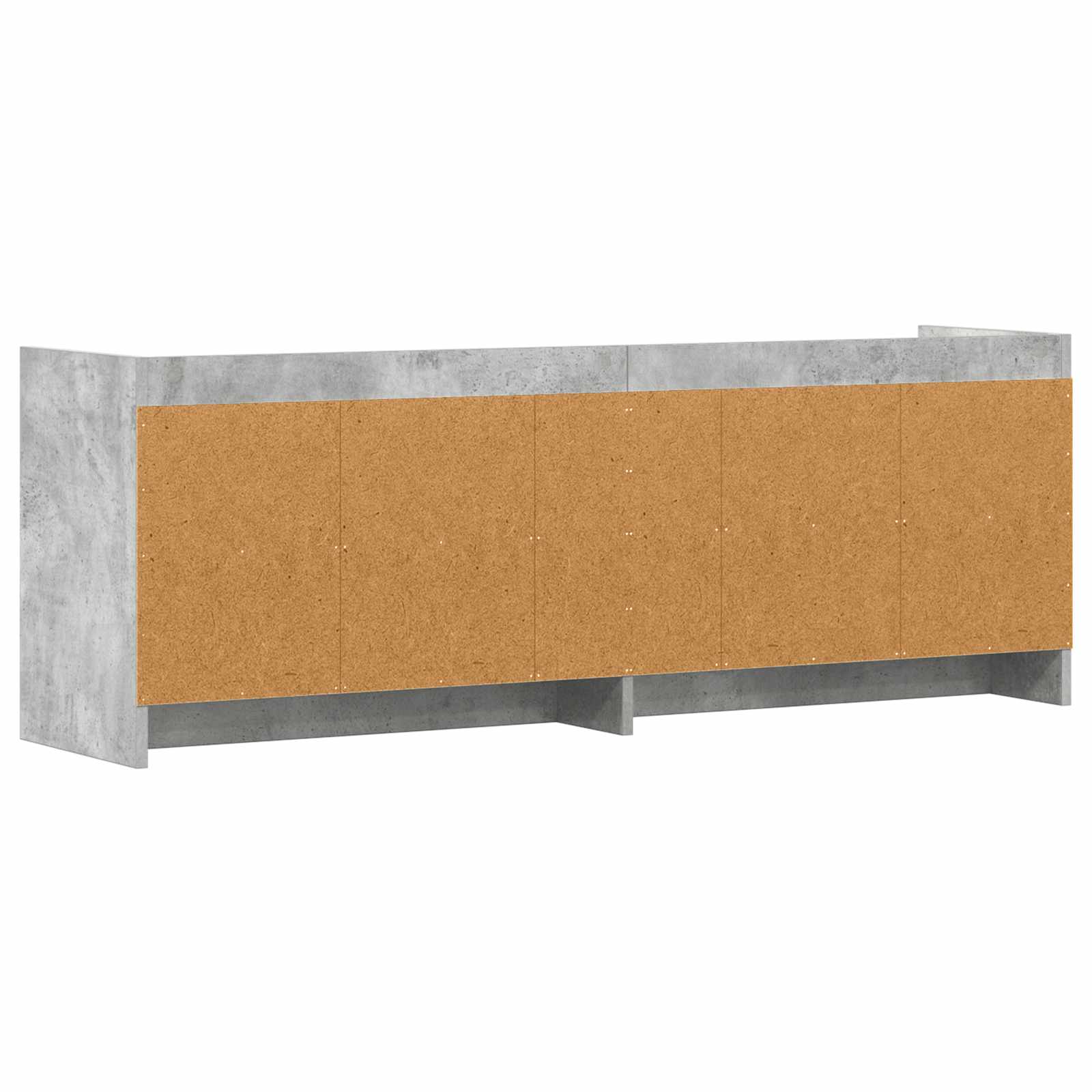 TV-Schränk 135 x 33 x 47 cm Betongrau Holzwerkstoff
