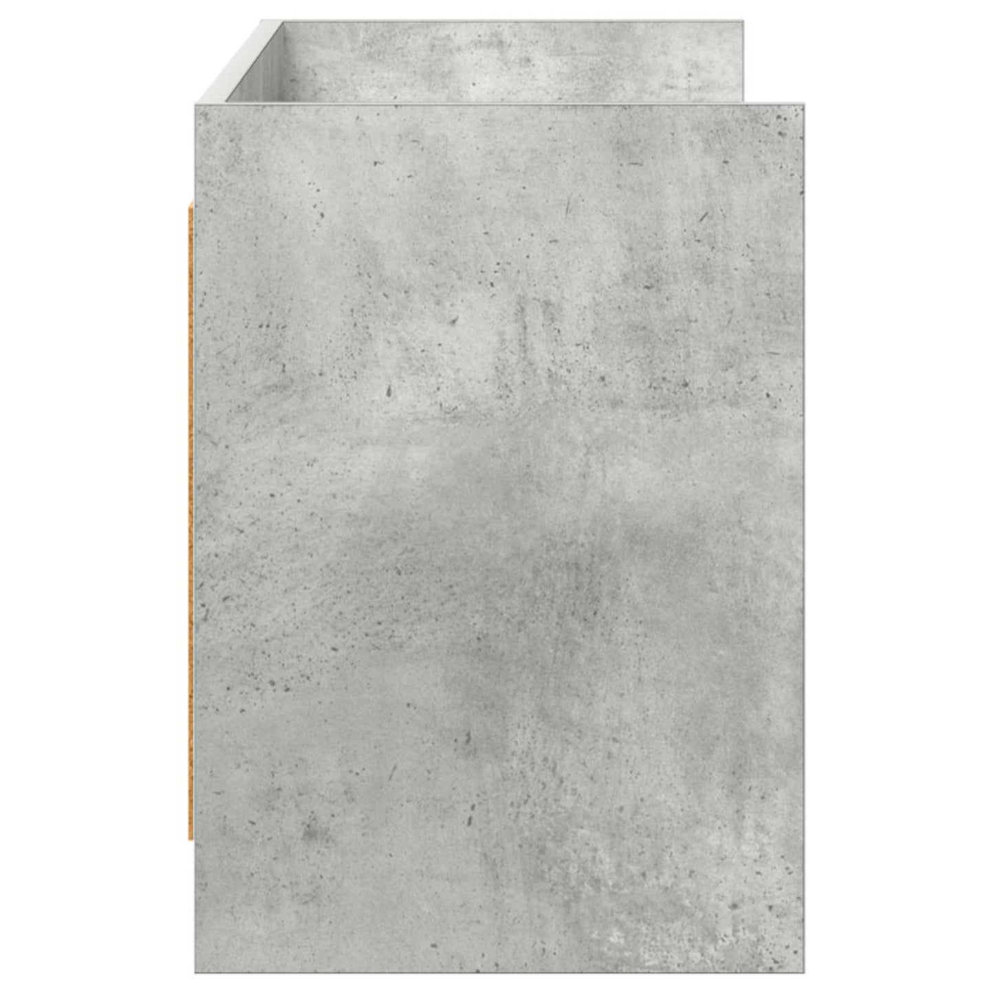 TV-Schränk 135 x 33 x 47 cm Betongrau Holzwerkstoff