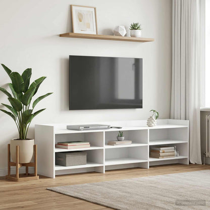 TV-Schränk 168 x 33 x 47 cm Weiß Holzwerkstoff