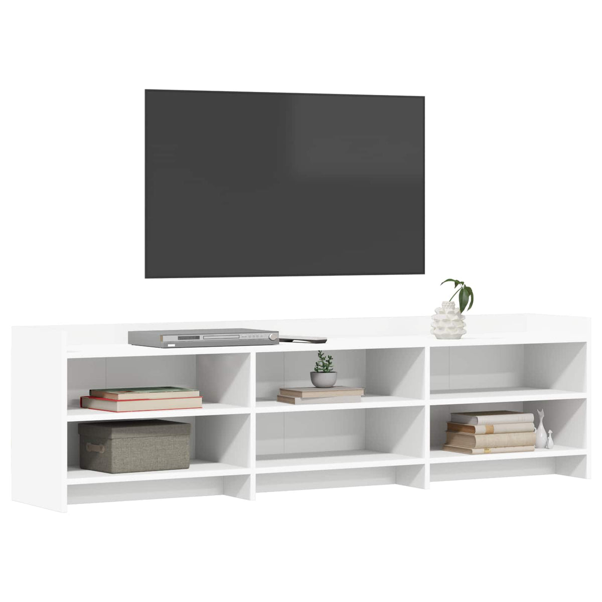 TV-Schränk 168 x 33 x 47 cm Weiß Holzwerkstoff